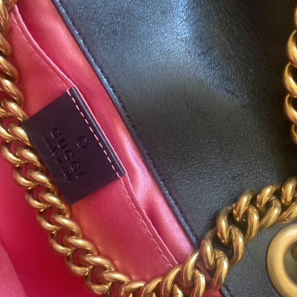 GG MARMONT VELVET MINI BAG 💯 Authentic - Picture 5 of 9